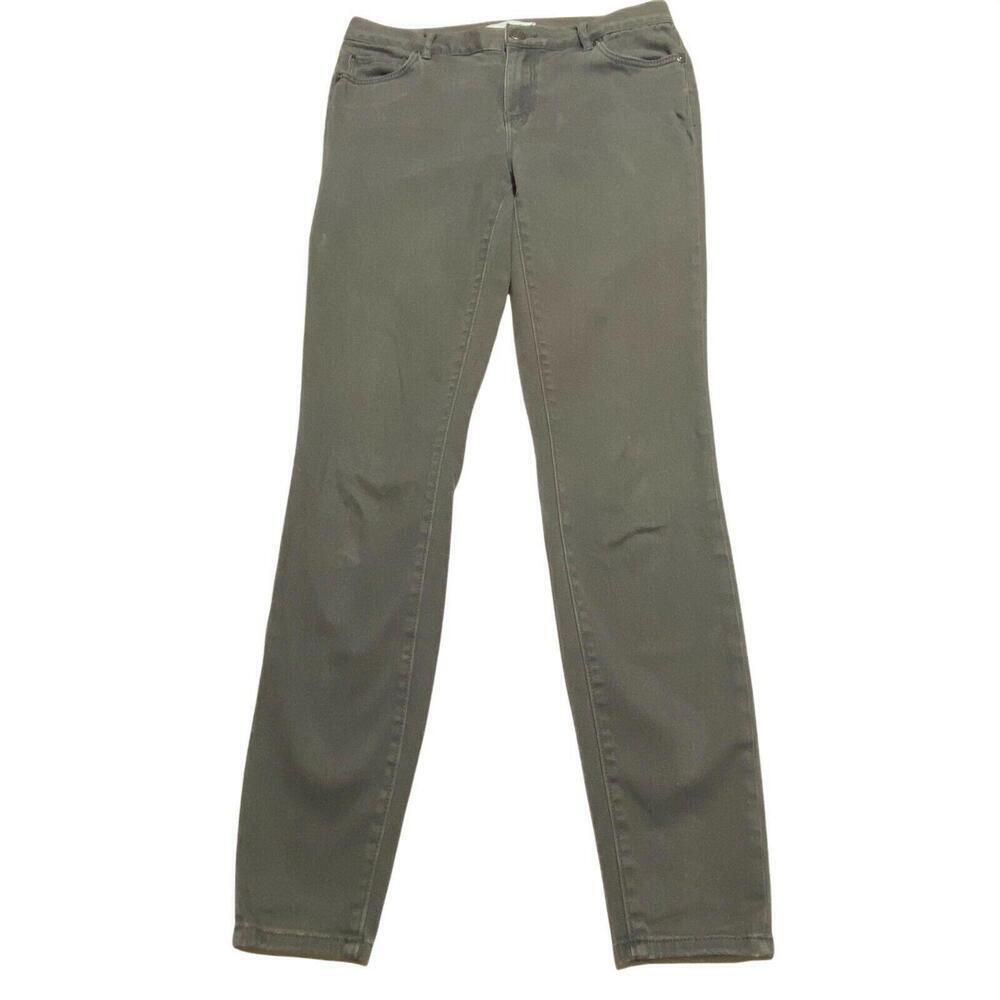 Loft Ann Taylor slim fit tapered leg Women's size 4 gray leggings jeans